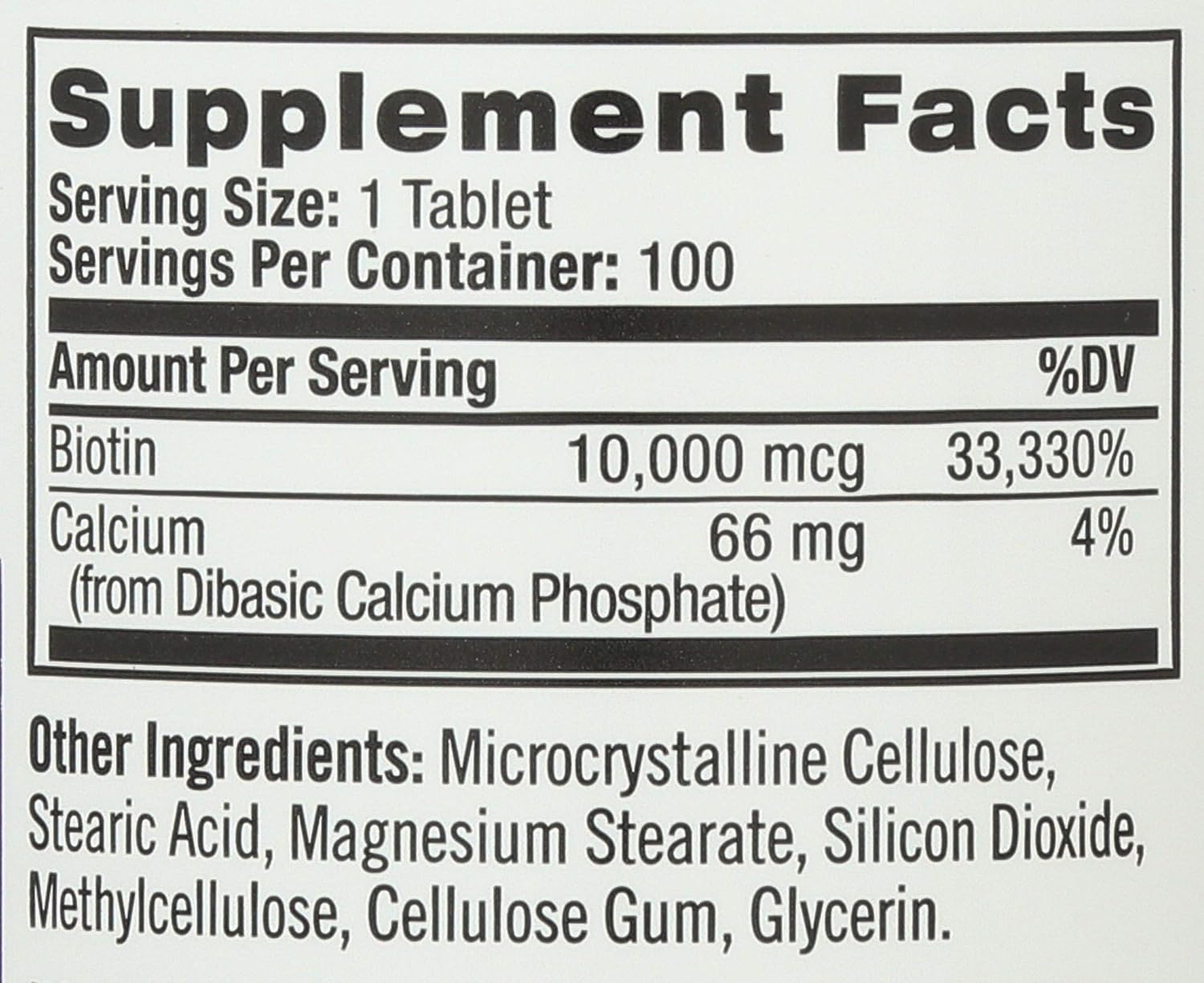Natrol Biotin Max 10000 mcg, 100 Tablets - görsel 3