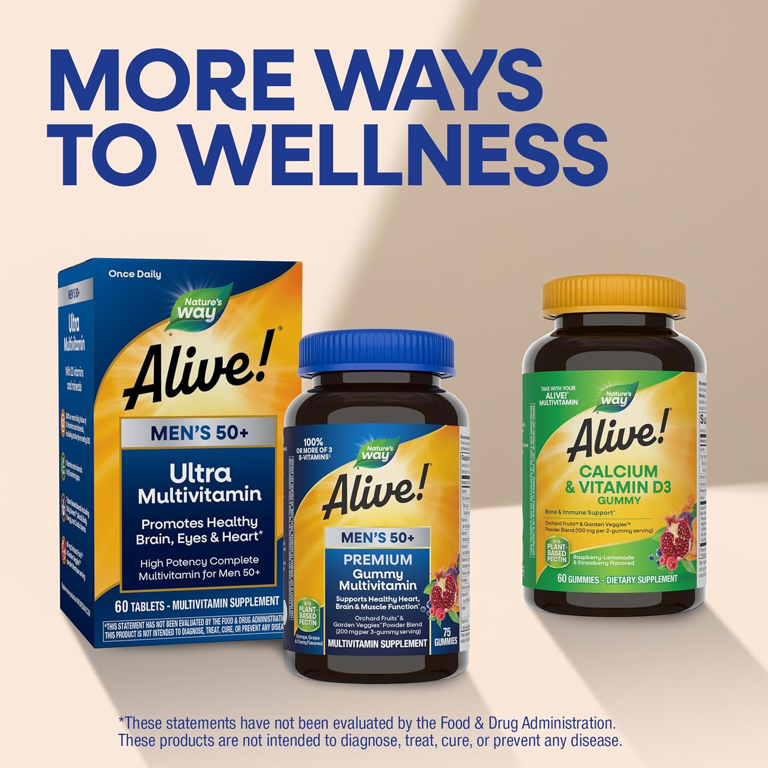 Nature's Way Alive! Men's 50 Plus Premium Gummy Multivitamin - görsel 8