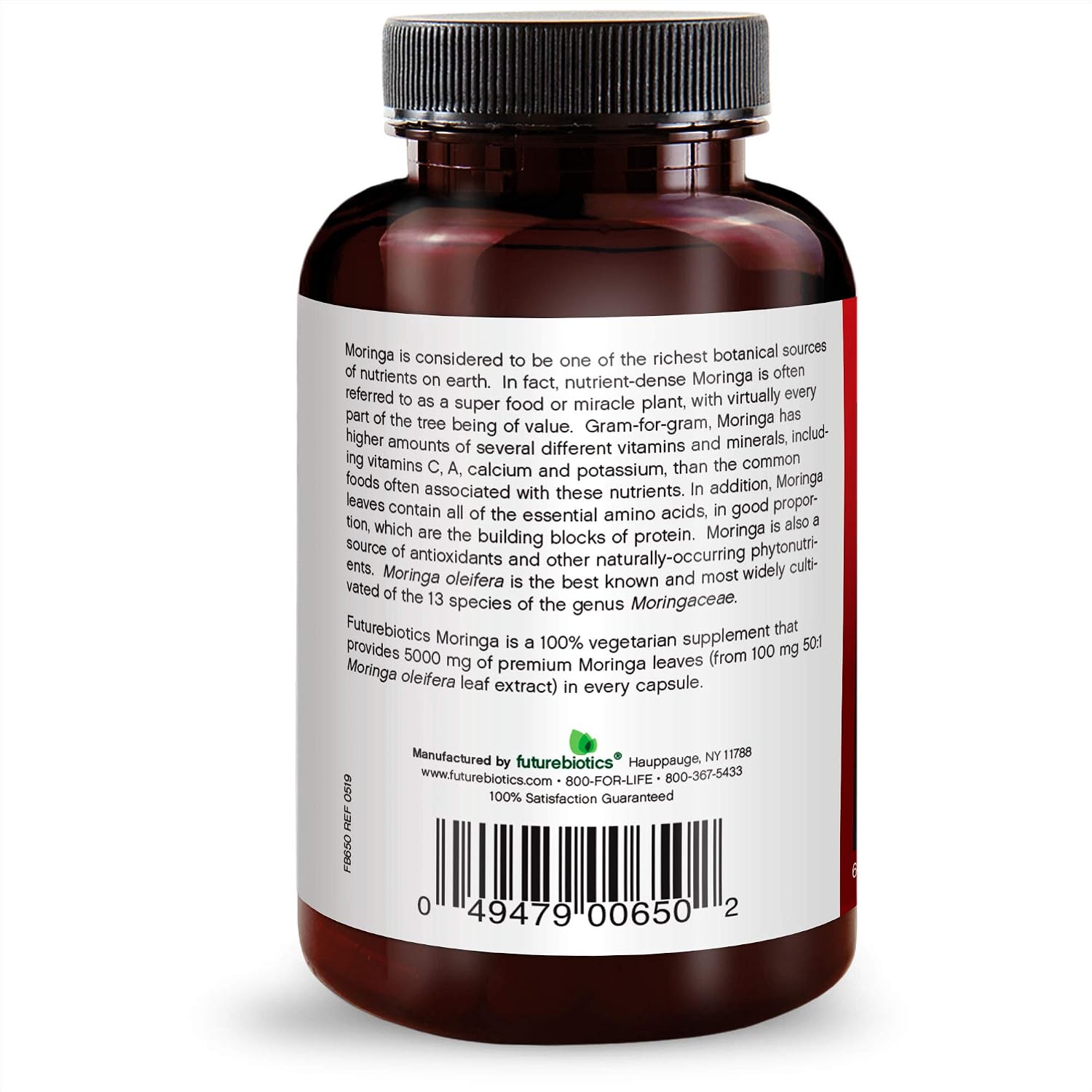FutureBiotics Moringa 5000 mg, 60 Vegetarian Capsules - görsel 7