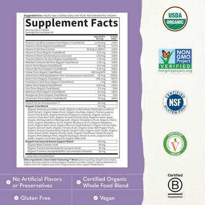 Garden of Life Organic Women's 40+ Multivitamin, 120 Tablets