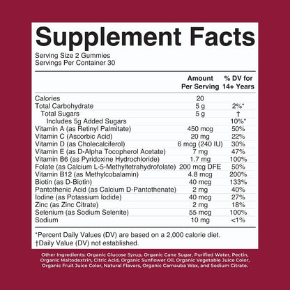 MaryRuth's Multivitamin Gummies for Women, Ages 14+, 60 Gummies