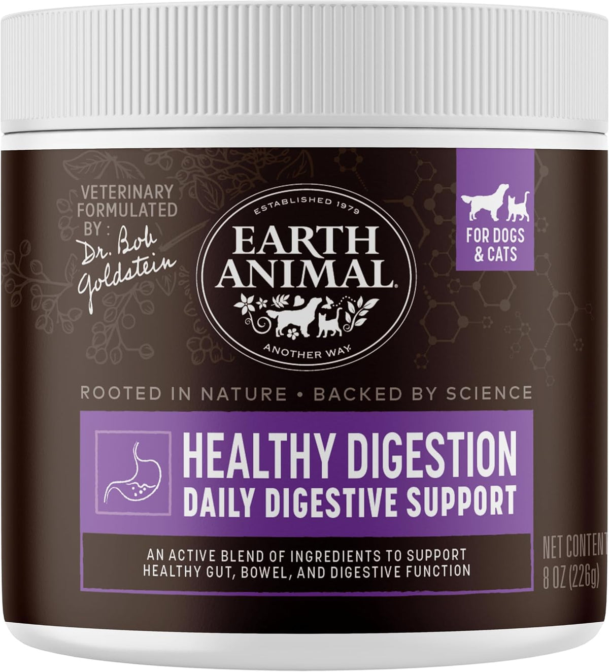 Earth Animal Apothecary Powder Supplement - Stop Eating Stool Nutritional Powder for Dogs & Cats, 8 oz - görsel 8