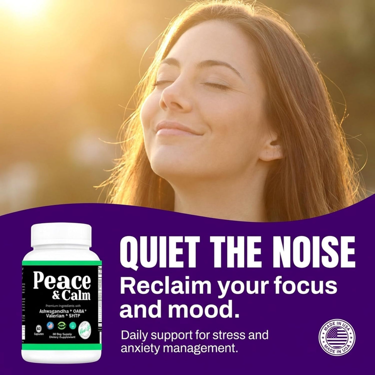 THIS LITTLE HOUSE OF MINE Peace and Calm – Stress Support Supplement (60 Capsules) - görsel 2