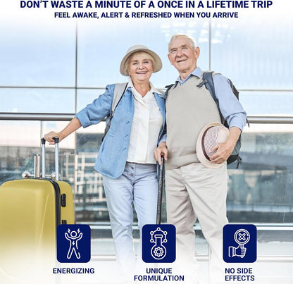 ROCK SOLID JETLAG X - Dietary Supplement for Jet Lag Relief, Energy and Focus
