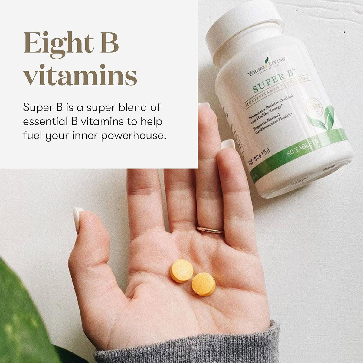 Young Living Super B Tablets - B Vitamins and Minerals Supplement, 60 Count - görsel 4