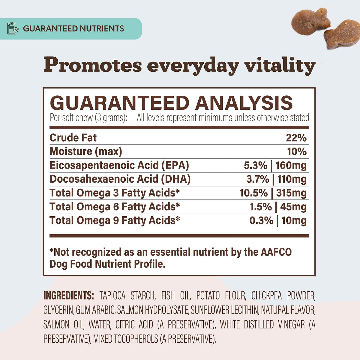 Natural Dog Company Wild Alaskan Salmon Chews – Omega-3 Fish Oil Supplement, 90 Chews - görsel 7