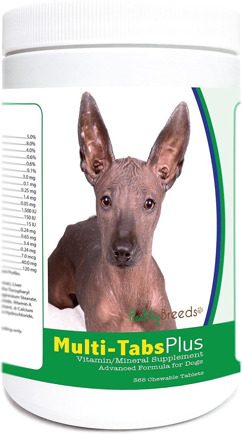 Healthy Breeds Xoloitzcuintli Multi-Tabs Plus Chewable Tablets, 365 Count - görsel 1