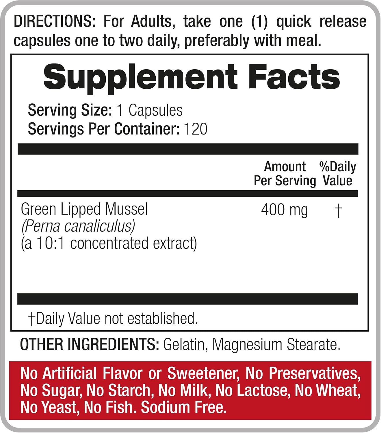 FITO MEDIC'S Green Lipped Mussel | 120 Capsules | Joint Support Supplement - görsel 4