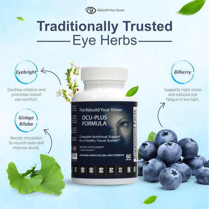 Ocu-Plus Formula – Eye Health Supplement with Lutein & Zeaxanthin – 60 Capsules