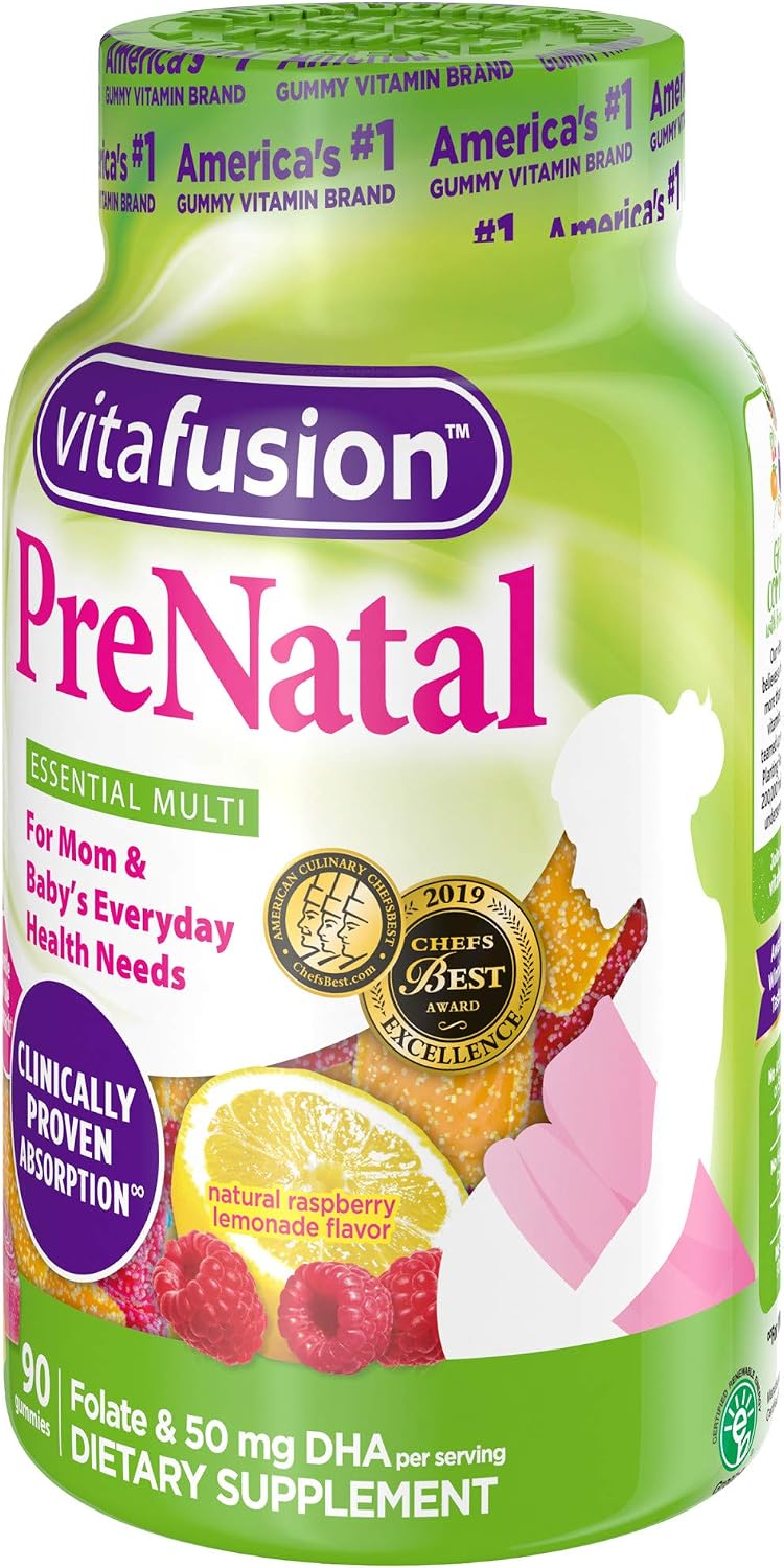 Vitafusion Prenatal Gummy Vitamins, 90 Count - görsel 8