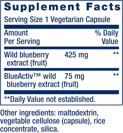 Life Extension Wild Blueberry Extract Capsules