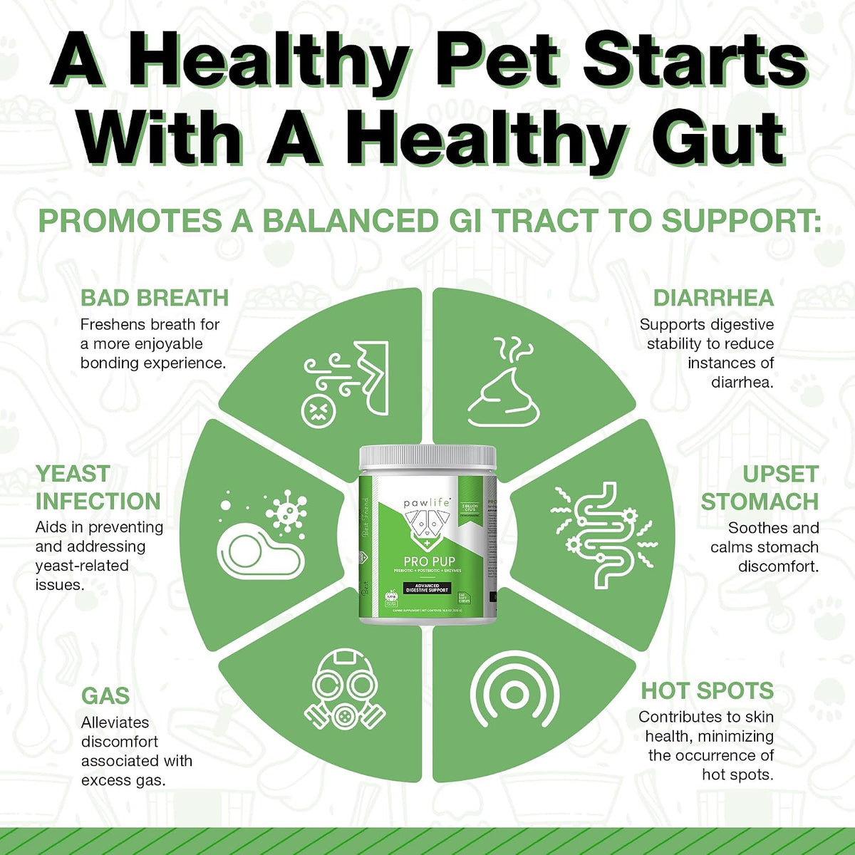 Pawlife Probiotics for Dogs - Pumpkin Flavour Soft Chews (240 Count) - görsel 3