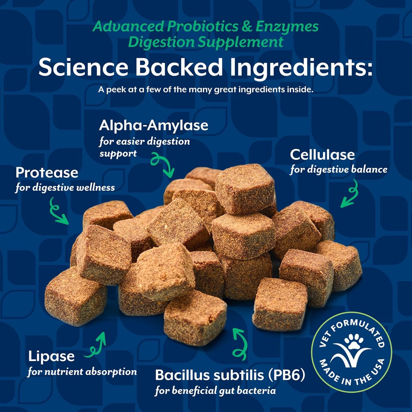 NaturVet Advanced Probiotics & Enzymes, PB6 Dog Soft Chews - Hickory Smoked Bacon Flavour, 240 Count - görsel 5