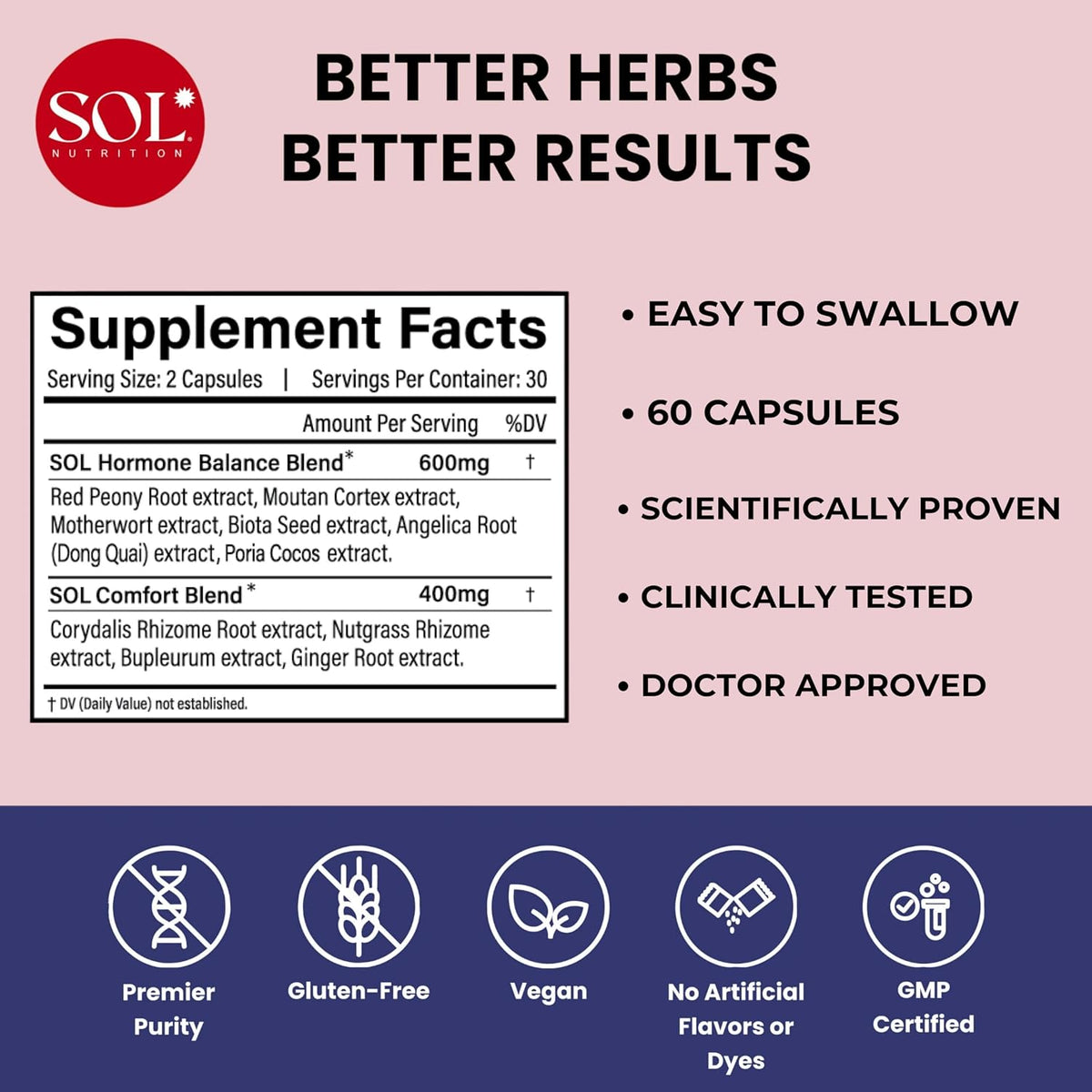 Ease the Flow - PMS Support, Period Relief, PMDD Supplements, Eases Bloating & Mood Swings, Vitamins B6 & Inositol, 60 Easy-to-Swallow Capsules - görsel 2