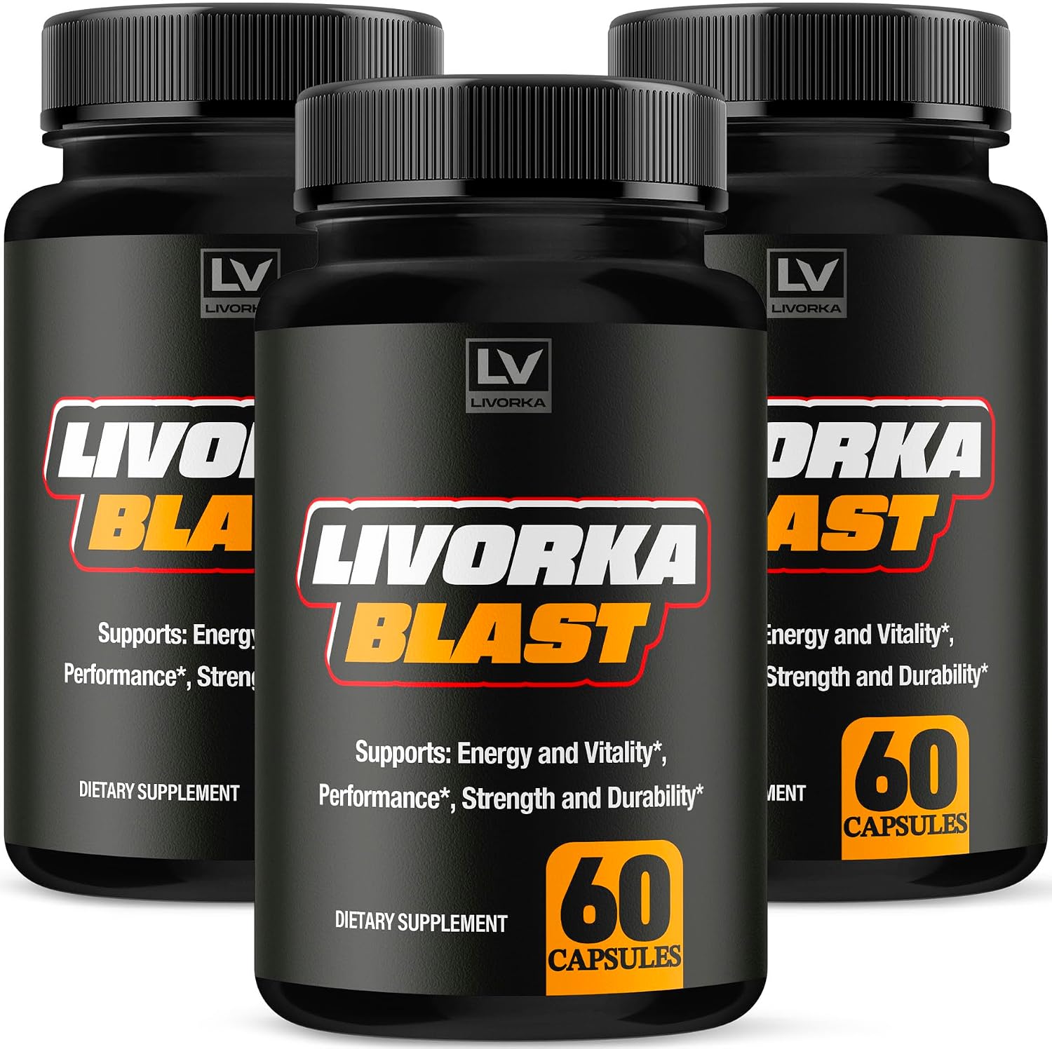 Blast Capsules Advanced Formula (3 Pack) – 180 Capsules, 3-Month Supply by LIVORKA - görsel 1