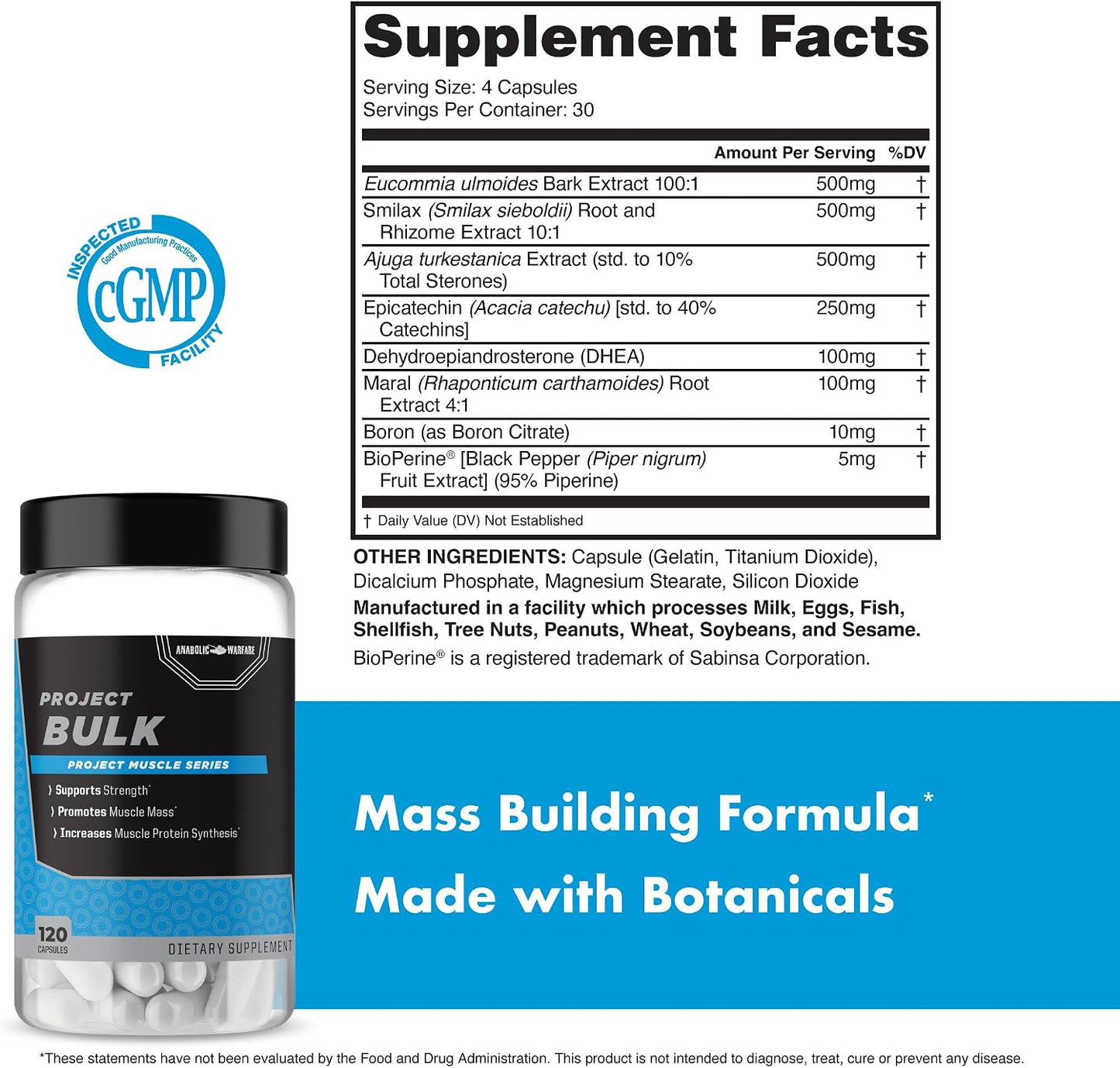 Anabolic Warfare Project Bulk - Mass-Building Formula for Strength and Muscle Definition - görsel 5