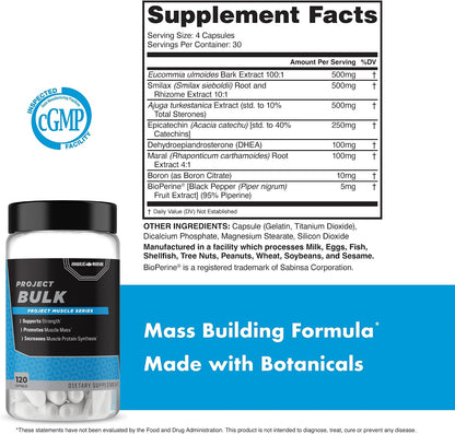 Anabolic Warfare Project Bulk - Mass-Building Formula for Strength and Muscle Definition