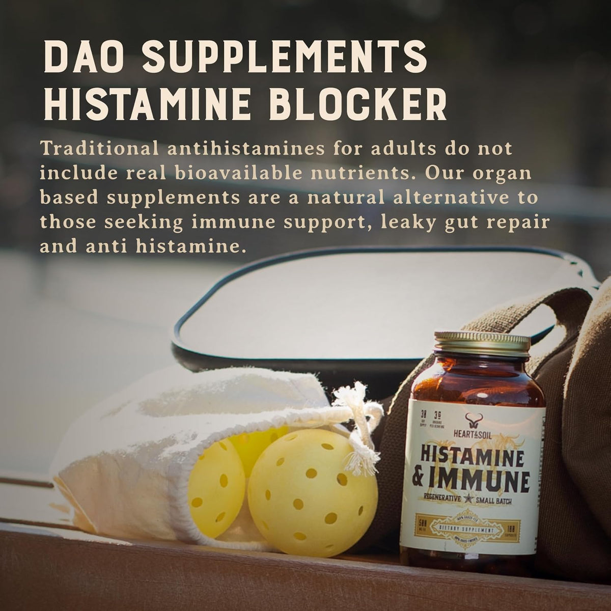 HEART & SOIL – 100% Grass Fed & Finished Histamine & Immune Support Supplement with Thymus, Lung, Spleen, Liver, & Kidney – Immune Defence – Glass Bottle – 180 Capsules - görsel 8