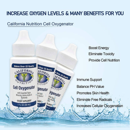 California Nutrition Cell Oxygenator Liquid Drops, 30 ml (Pack of 10)