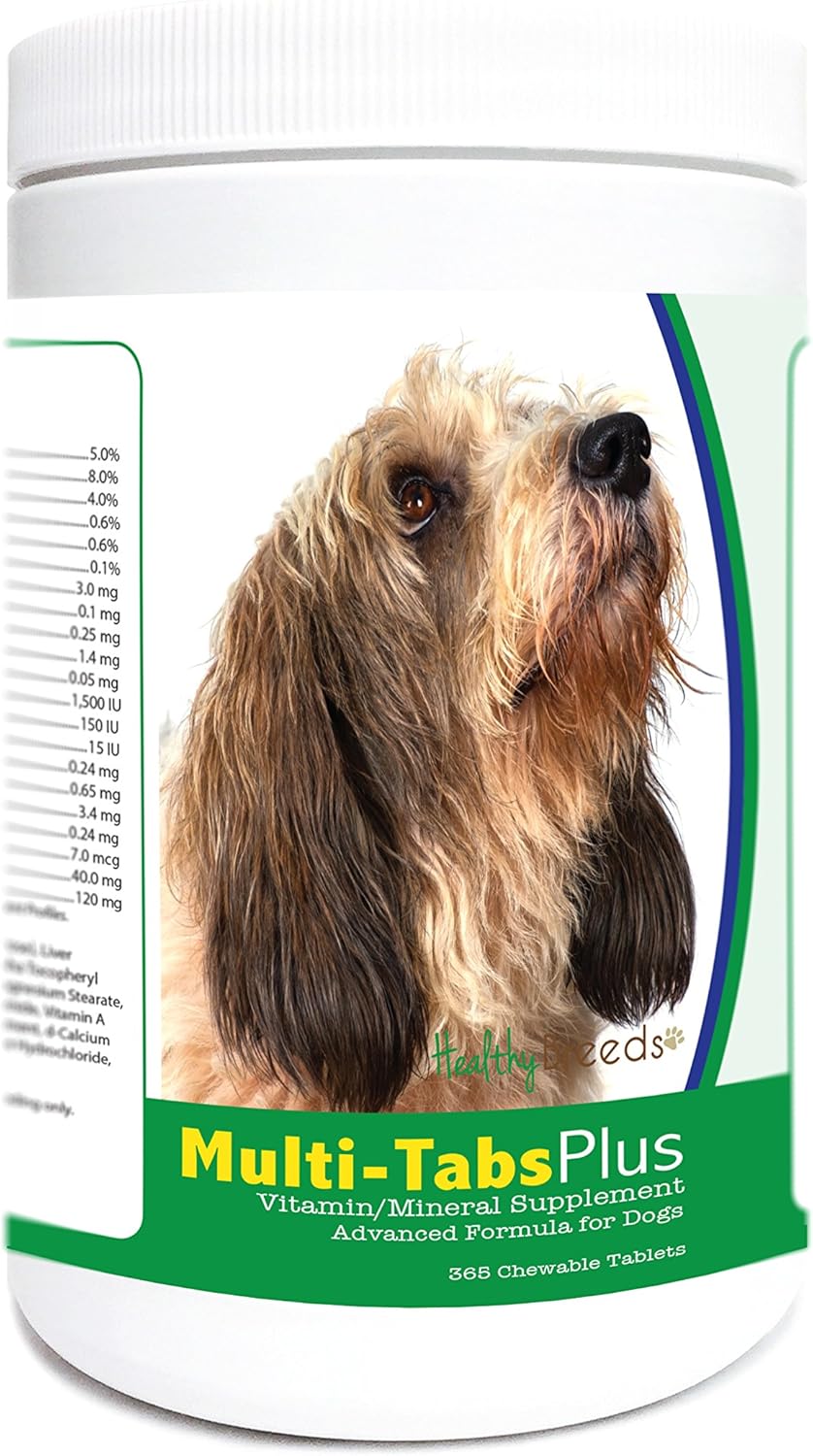 Healthy Breeds Petit Basset Griffon Vendéen Multi-Tabs Plus Chewable Tablets 365 Count - görsel 1