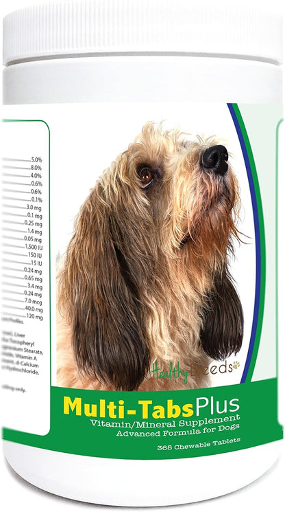 Healthy Breeds Petit Basset Griffon Vendéen Multi-Tabs Plus Chewable Tablets 365 Count
