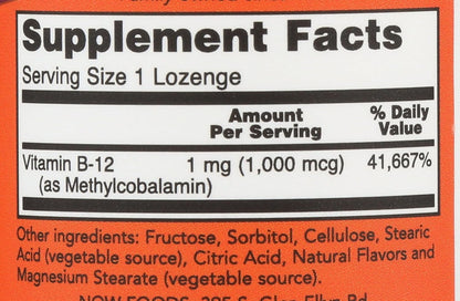 Now Foods Brain B12 Lozenges, 100 Count