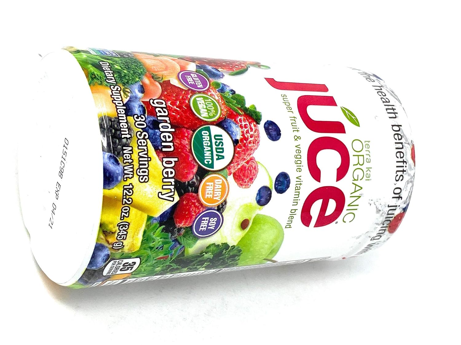 Terra Kai Organics Juce Super Fruit and Veggie Blend Drink, 346 g - Garden Berry - görsel 6