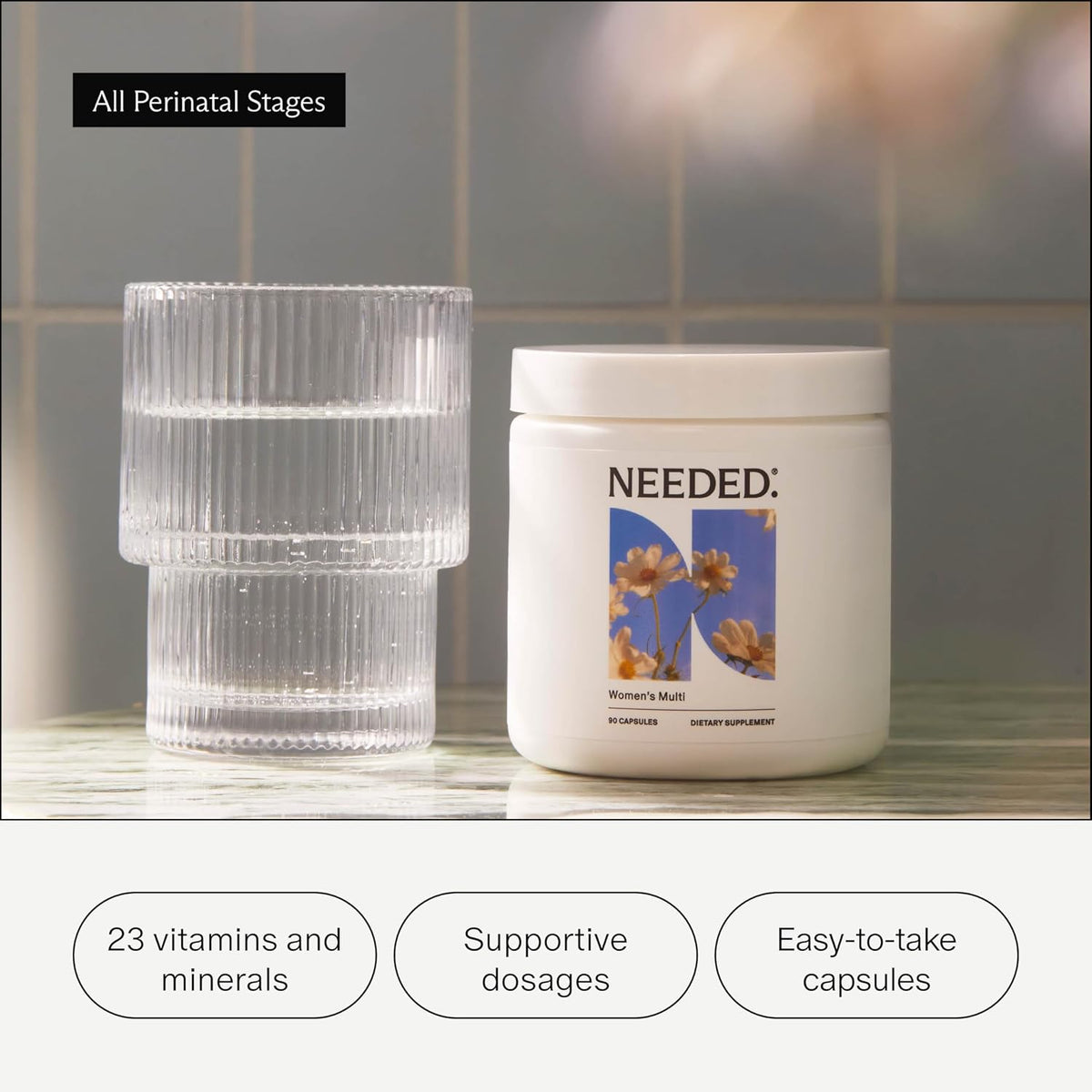 Needed. Multivitamin for Women with 23 Vitamins, Minerals and Antioxidants - Citrus Scented - görsel 4