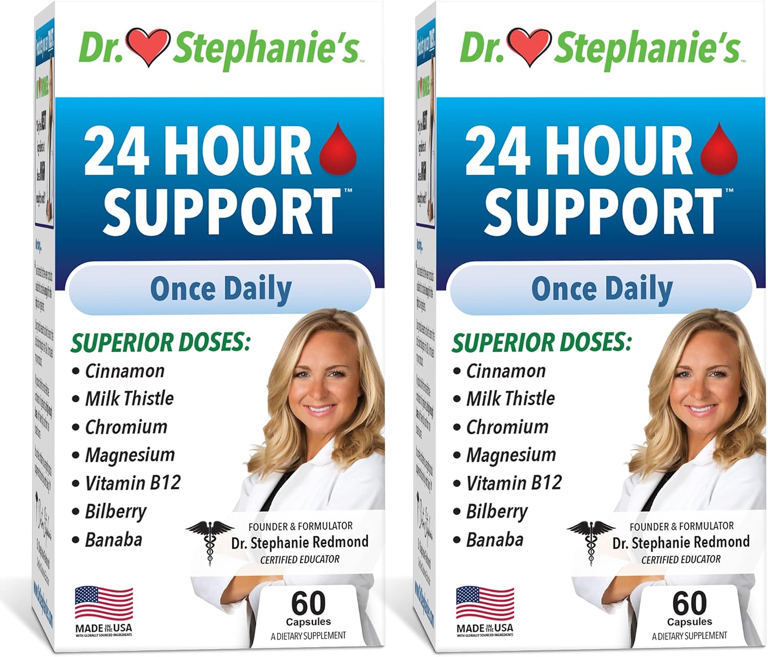 Dr. Stephanie's 24 Hour Support - Once Daily Supplement - 2 Pack - görsel 1