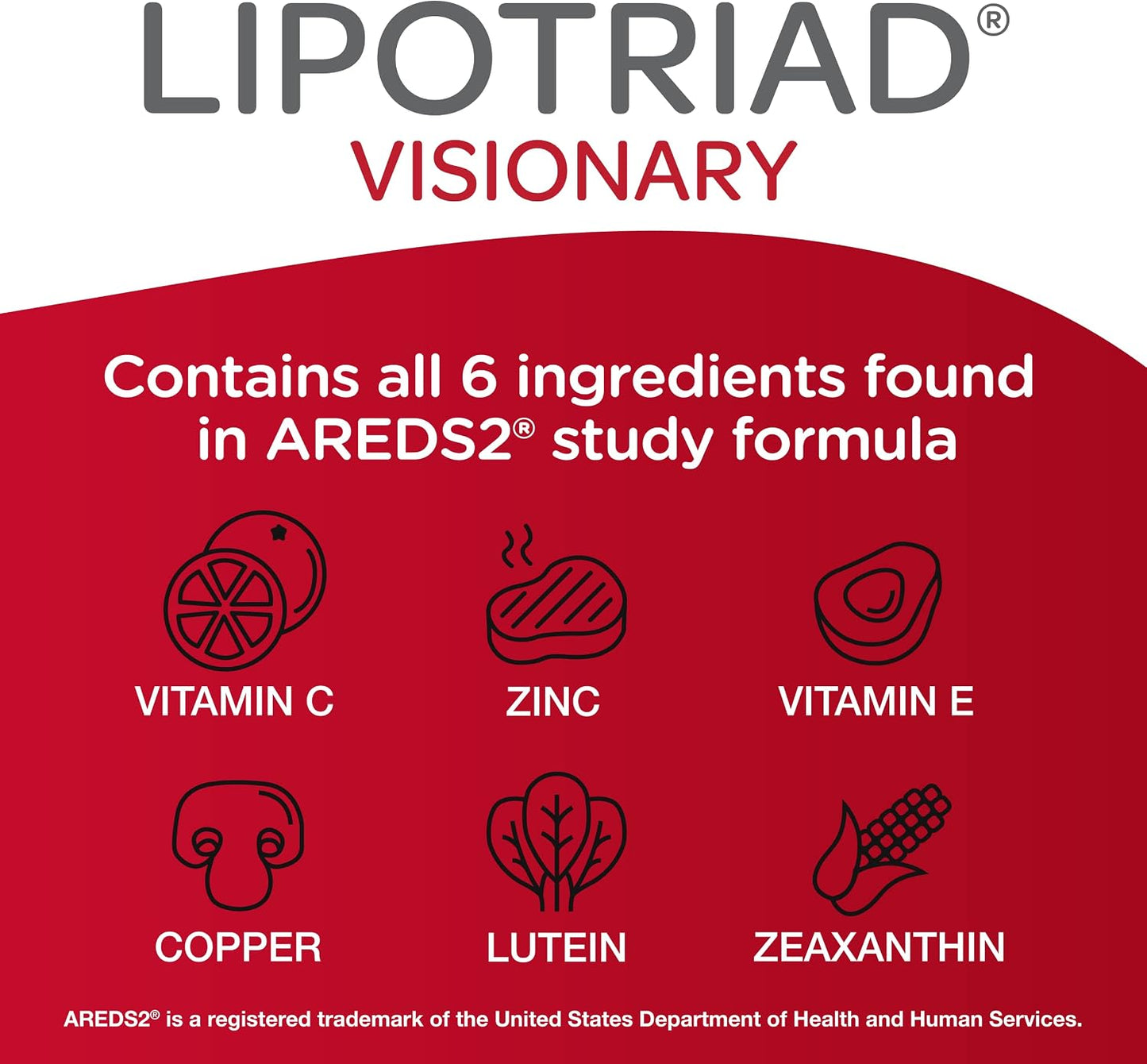 Lipotriad Visionary Eye Vitamins - 90 Capsules - Eye Health Supplement with Lutein & Zeaxanthin - görsel 7