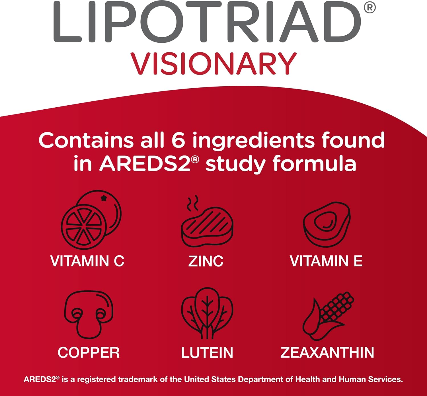 Lipotriad Visionary Eye Vitamins - 90 Capsules - Eye Health Supplement with Lutein & Zeaxanthin - görsel 7