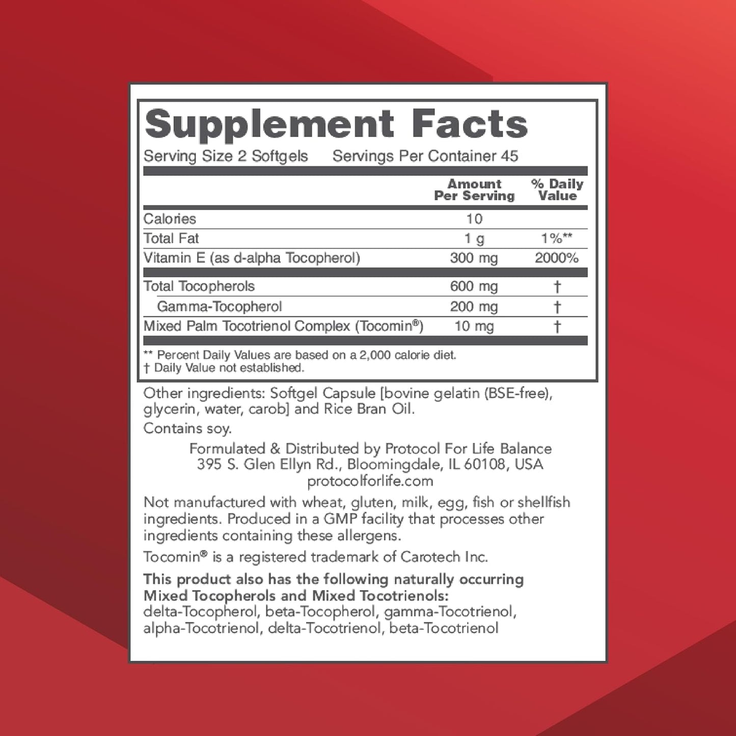 Gamma E Toco Complex - Vitamin E 300mg with Tocotrienols - Antioxidant & Immune Support - 90 Softgels - görsel 2