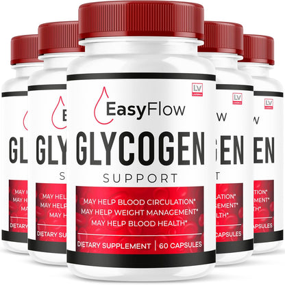 LIVORKA Easy Flow Glycogen Support - Blood Health & Circulatory Supplement - 300 Capsules