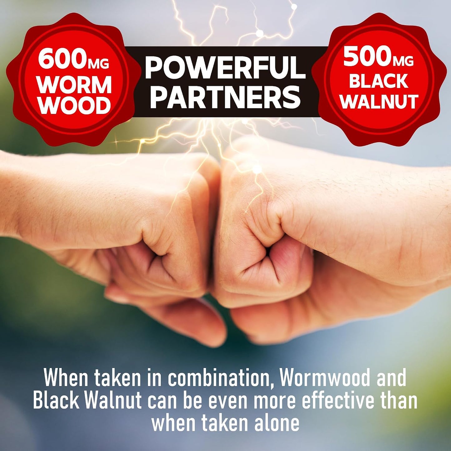 DEDICAD Sweet Wormwood Capsules 1500mg with Black Walnut & Cloves - 240 Vegan Capsules - görsel 5