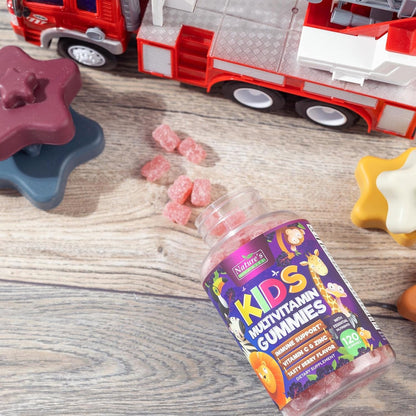Nature's Nutrition Multivitamin for Kids - Complete Daily Children's Multi Vitamin Gummy - Natural Berry Flavour - 120 Gummies