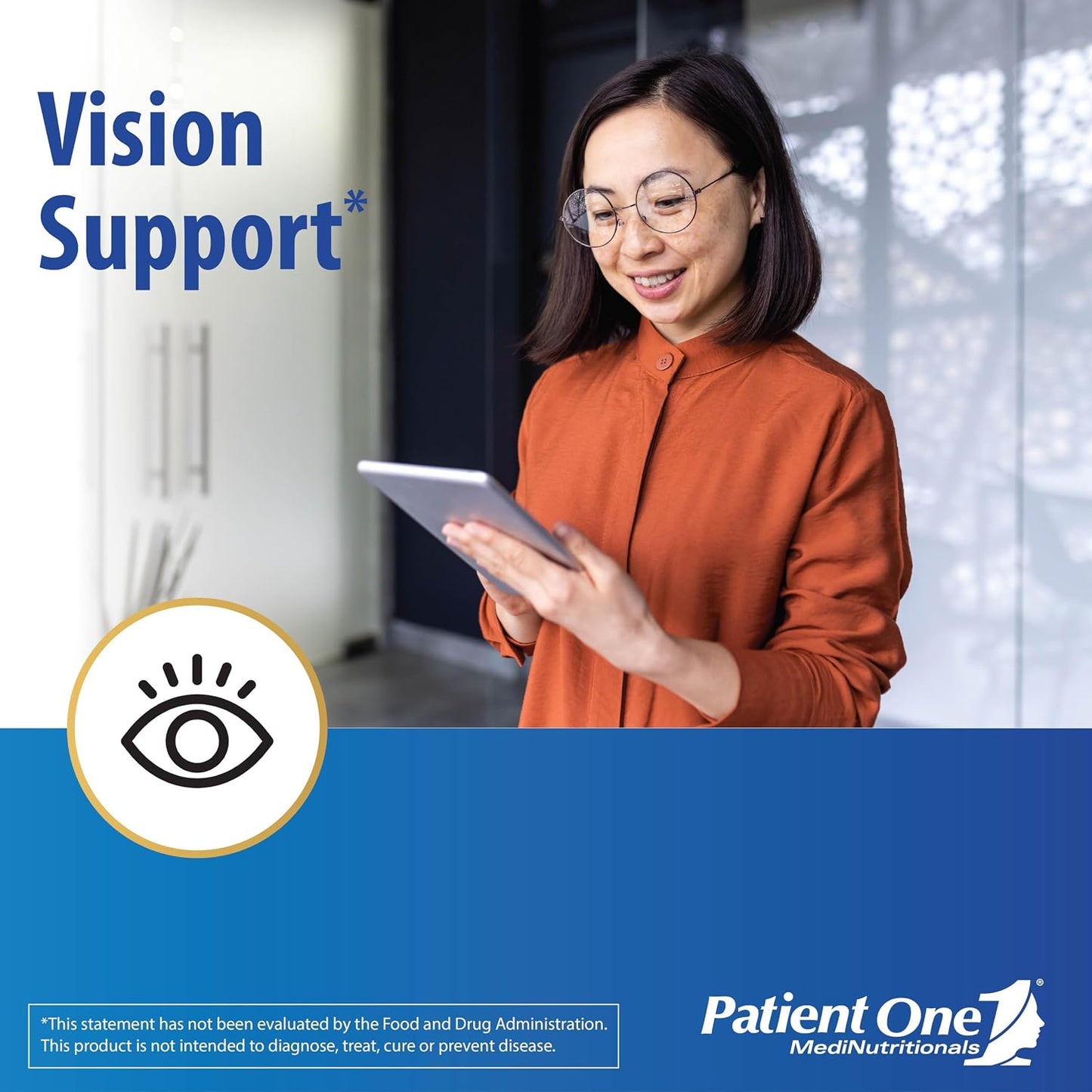 Patient One OpticOne – Food Supplement to Support Optic Nerve Health and Eyesight Function with Vitamins A, E, Lutein, ALA, and More – 180 Capsules - görsel 3