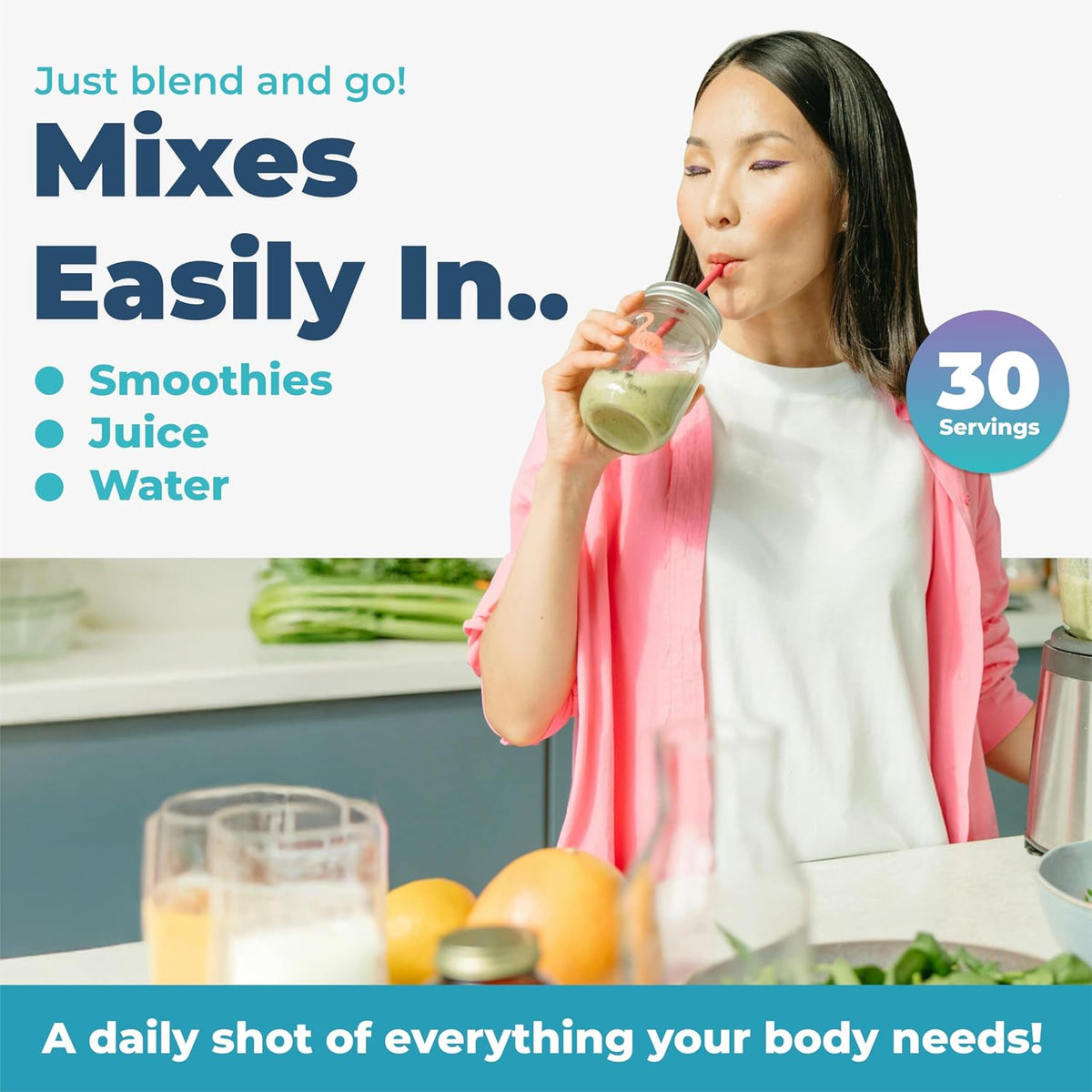MultiAbsorb Daily Essential Multi-Nutrient Powder, Unflavoured, 30 Servings - görsel 4