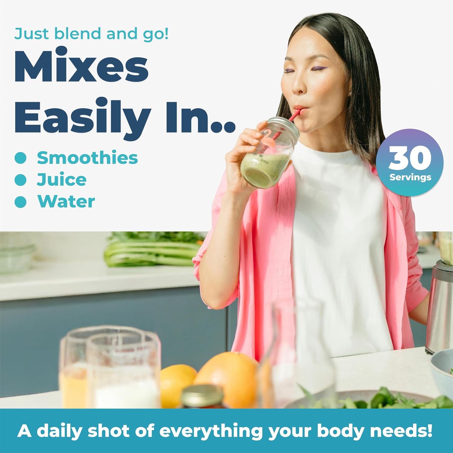 MultiAbsorb Daily Essential Multi-Nutrient Powder, Unflavoured, 30 Servings - görsel 4