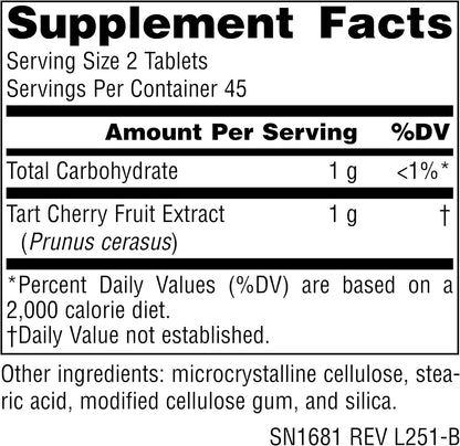 Source Naturals Cherry Fruit Extract – 500 mg, 90 Vegetarian Tablets