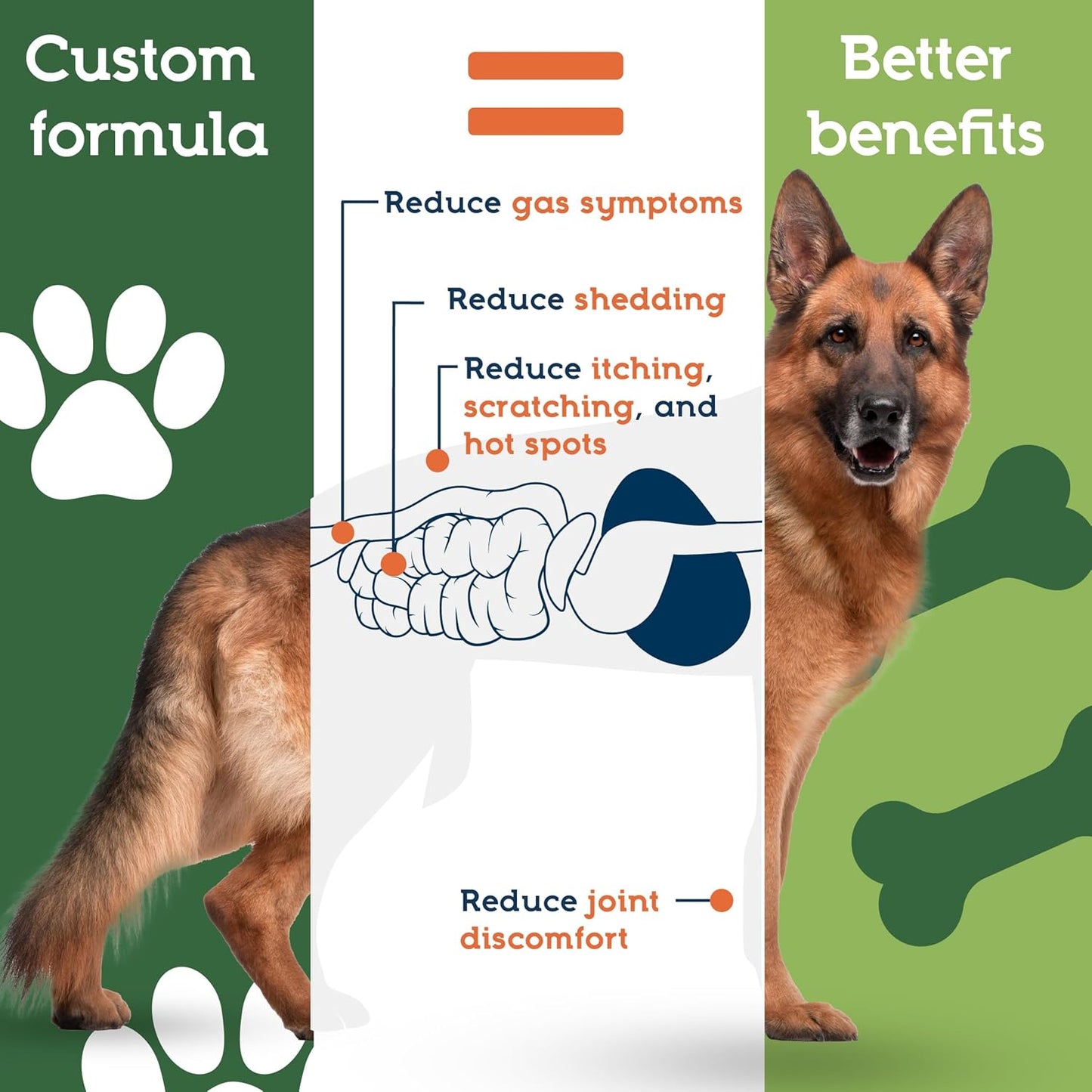 Pet Ultimates Pet Probiotics for Dogs (137g/120 Servings) – 22-Species Dog Probiotics Powder – Daily Skin and Coat Supplement for Dogs with Digestive Enzymes for Gut Health & Seasonal Comfort - görsel 4