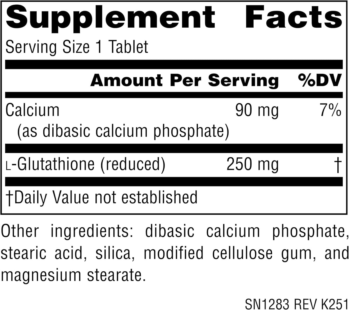 Source Naturals Reduced Glutathione 250mg - Antioxidant & Liver Support, 60 Tablets - görsel 2