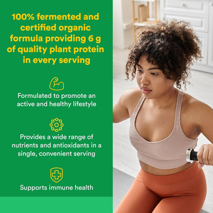 Natural Factors Organic Greens - Antioxidant Support Food Supplement - Unflavoured, 196 g