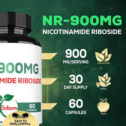 Satoomi NAD Supplement with Liposomal Nicotinamide Riboside – Cellular Energy & Repair, Vitality, Healthy Ageing – 60 Capsules for 30 Days