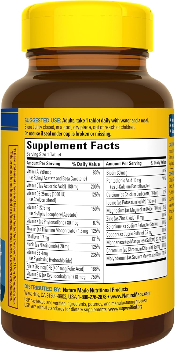 Nature Made Multivitamin for Him, 90 Tablets - görsel 8