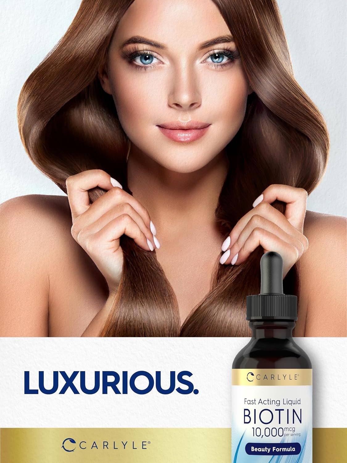 Carlyle Liquid Biotin 10000mcg – Extra Strength Drops, 60 ml - görsel 7