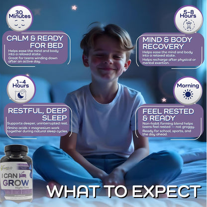 I Can Grow Night-time Children's Vitamins | Sleep Aid with Magnesium Bisglycinate