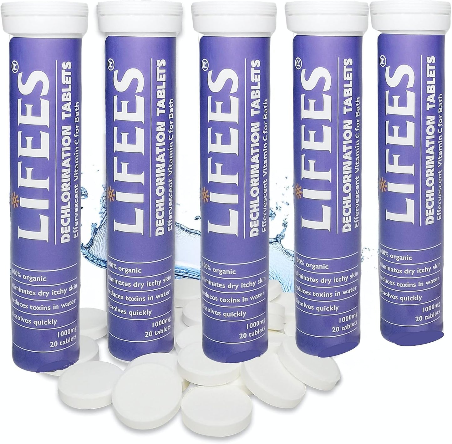 LIFEES Vitamin C Bath Soak Tablets - 1000mg, 100 Tablets - görsel 1