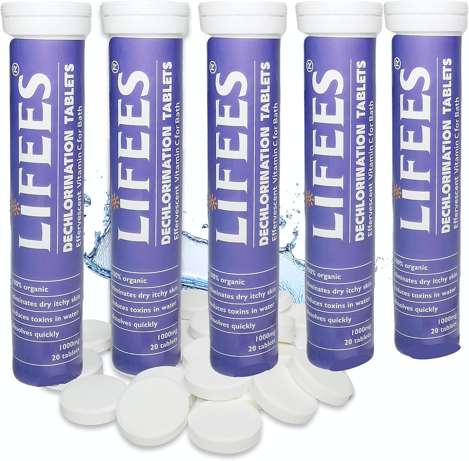 LIFEES Vitamin C Bath Soak Tablets - 1000mg, 100 Tablets - görsel 1