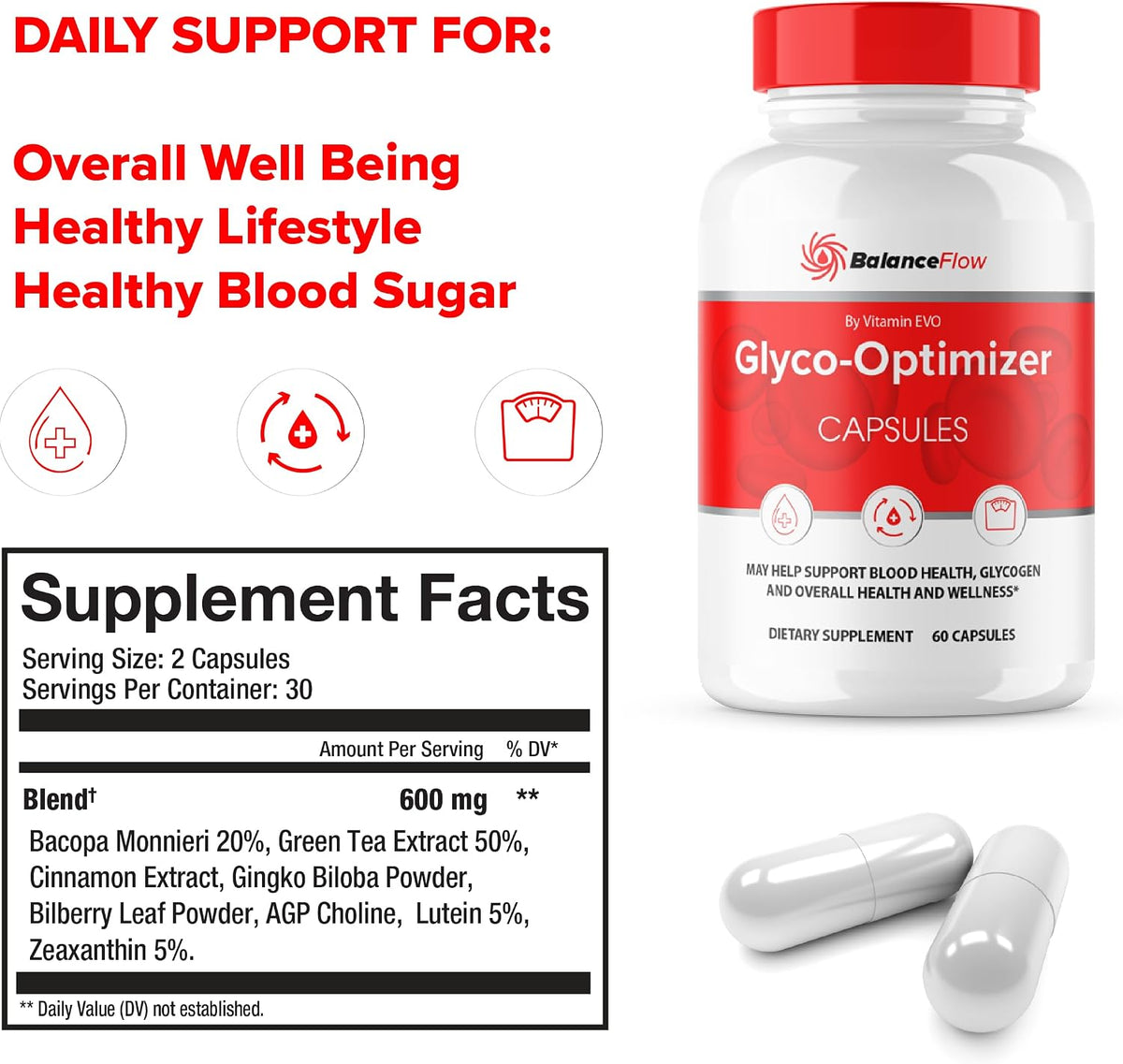 Balance Flow Glyco Optimizer - 2 Pack (120 Capsules) - görsel 5