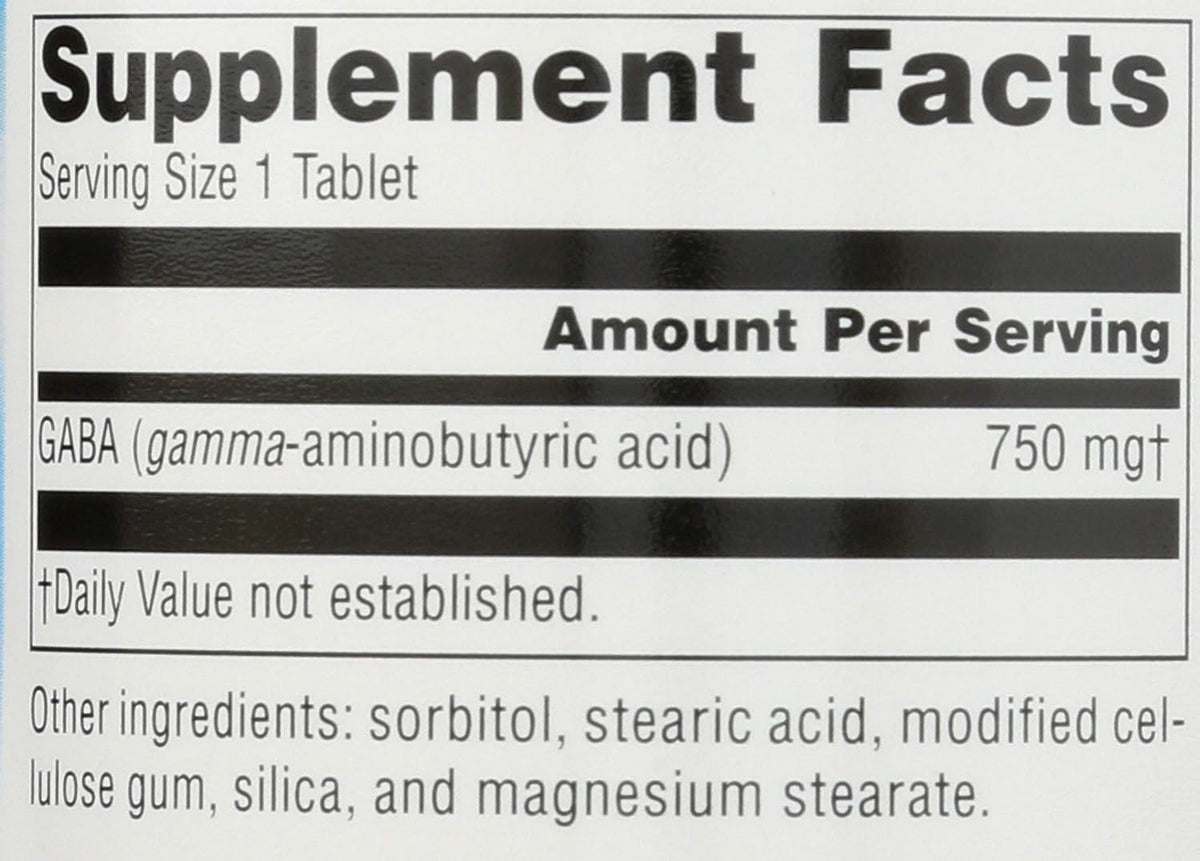Source Naturals Serene Science GABA 750mg Tablets – For Relaxation and Peace of Mind - görsel 4